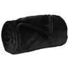 vidaXL Throw Blanket Black 150 x 200 cm 0.78 kg Fleece