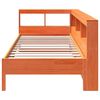 vidaXL Bookcase Bed without Mattress Wax Brown 75x190 cm Solid Wood Pine
