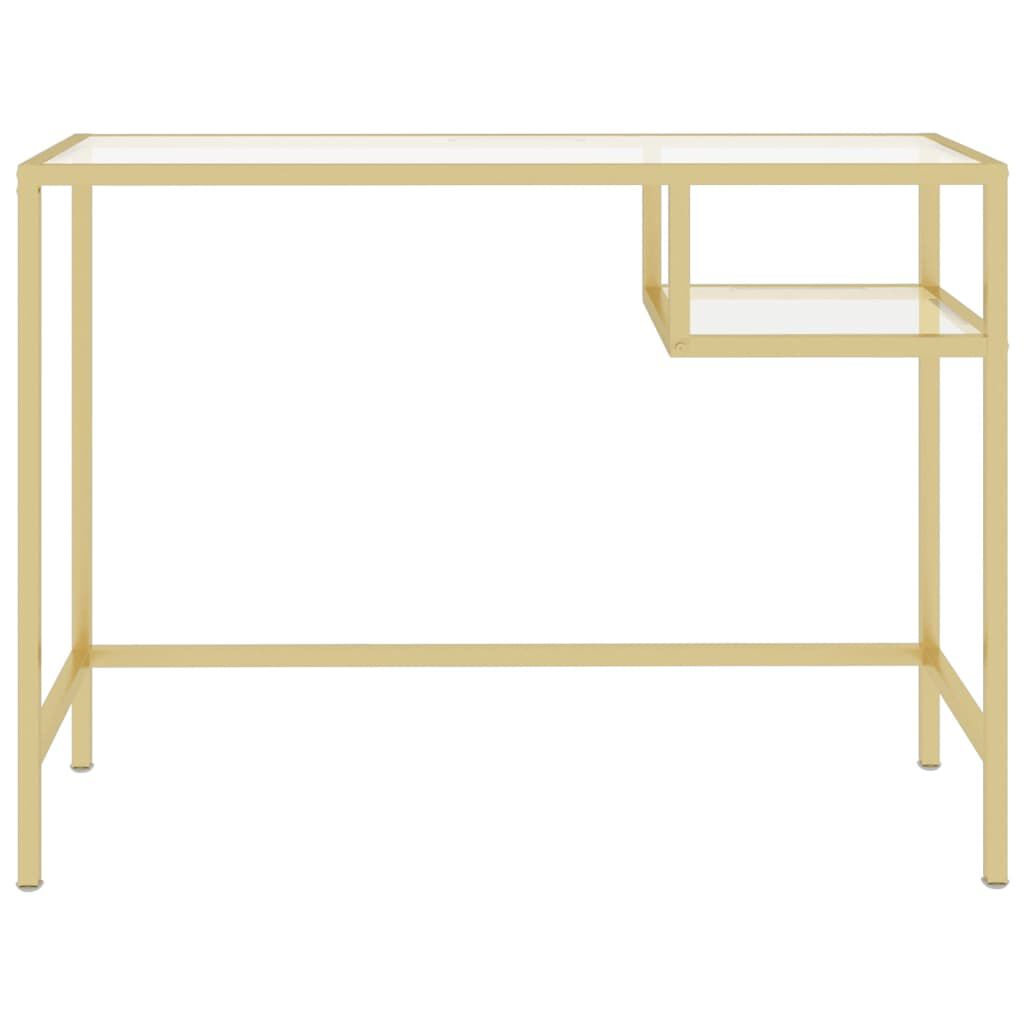 Glass and gold desk hotsell