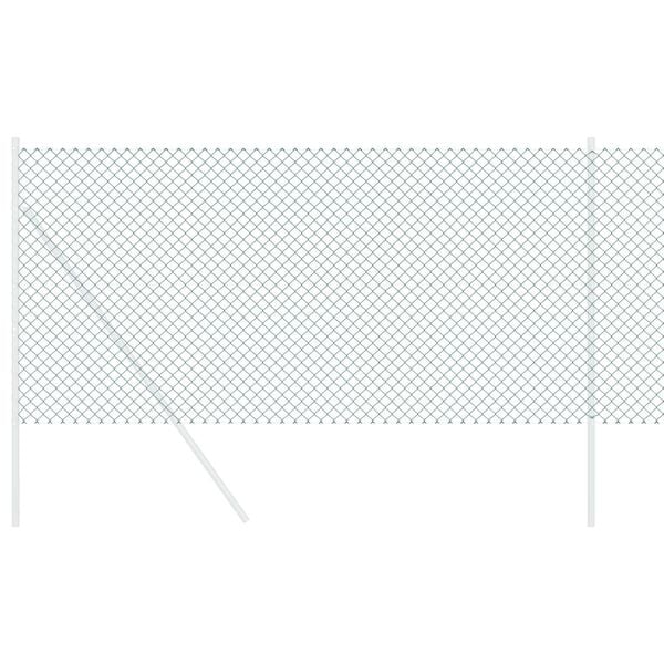 vidaXL Chain Link Fence Green 10 x 0.8 m Steel