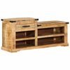 vidaXL Bench Brown 110 x 35 x 50 cm Rough Mango