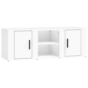 vidaXL TV Cabinet White 100x31,5x35 cm Engineered Wood