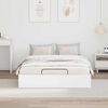 vidaXL Ottoman Bed Frame White 203 x 150 x 25 cm Engineered Wood