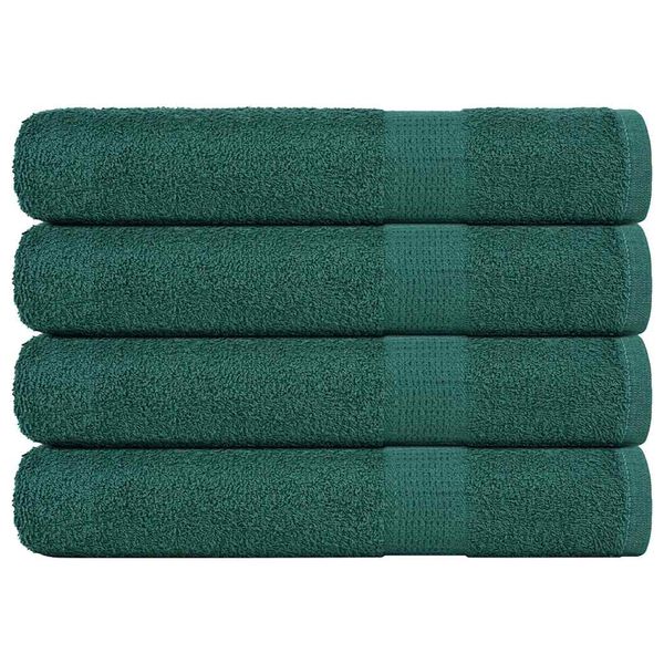 vidaXL Sauna Towels "FROGN" 4 pcs Green 80x200 cm 360 gsm