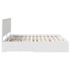 vidaXL Bed Frame with Headboard White 200 x 200 cm Engineered Wood
