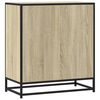 vidaXL Sideboard Sonoma Oak 68x35x76 cm Engineered Wood and Metal