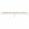 vidaXL Bed Frame without Mattress White Solid Wood 100x200 cm