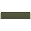 vidaXL Planter Olive Green 200x40x40 cm Cold-rolled Steel