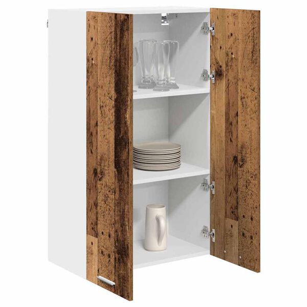 vidaXL Hanging Cabinet Old Wood 60 x 31 x 100 cm Engineered Wood