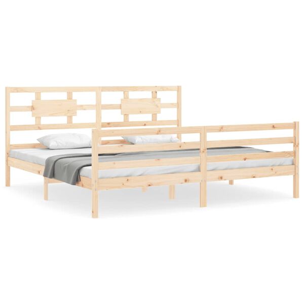 vidaXL Bed Frame without Mattress 200x200 cm Solid Wood