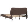 vidaXL Bed Frame with LED without Mattress "Hvar" Brown 120x200 cm