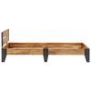 vidaXL Bed Frame without Mattress with Brushed Finish 90x200cm