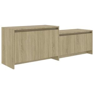 vidaXL TV Cabinet Sonoma Oak 146,5x35x50 cm Engineered Wood
