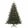 vidaXL Artificial Christmas Tree with 300 LEDs with Stand Green 240 cm