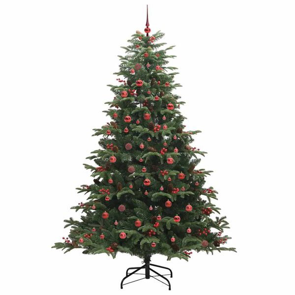 vidaXL Artificial Christmas Tree with 300 LEDs with Stand Green 240 cm