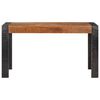 vidaXL Dining Table 140x70x76 cm Solid Rough Mango Wood