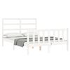 vidaXL Bed Frame without Mattress White 120x200 cm Solid Wood Pine