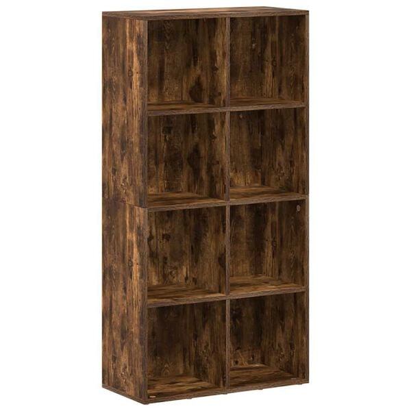 vidaXL Book Cabinet/Sideboard Smoked Oak 66x30x130 cm Engineered Wood