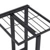 vidaXL 4-Floor Flower Stand 43x22x76 cm Black Metal