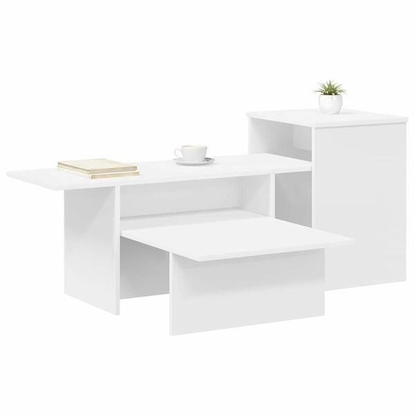 vidaXL Console Table White 80 x 50 x 225 cm Engineered Wood