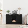 vidaXL Sideboard Black Oak 102 x 35 x 60 cm Engineered Wood