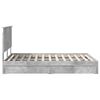 vidaXL Storage Bed Concrete Grey 160 x 200 cm Engineered Wood