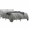 vidaXL Bed Frame without Mattress Grey Sonoma 120x190 cm Small Double