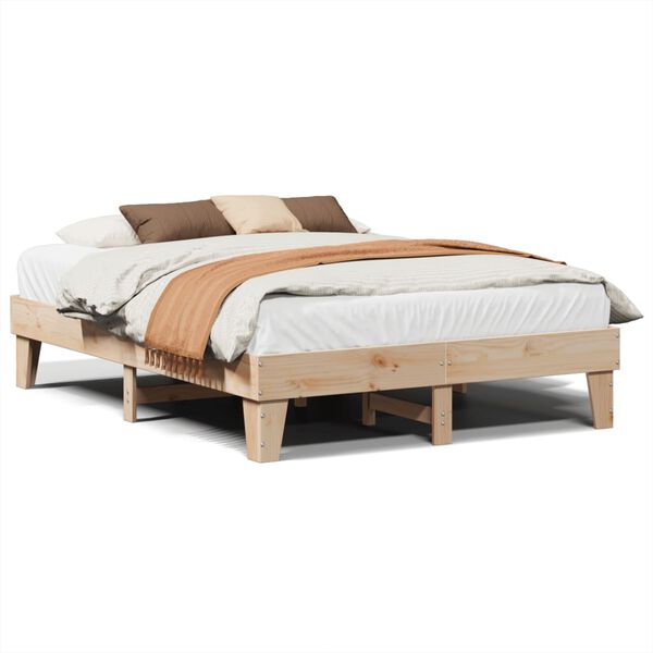 vidaXL Bed Frame without Mattress 160x200 cm Solid Wood Pine