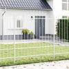 vidaXL Garden Fence 4 pcs White 170 x 215 cm Powder-Coated Steel