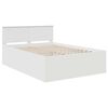 vidaXL Bed Frame with Headboard White 160 x 200 cm Engineered Wood