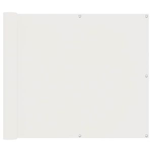 vidaXL Balcony Screen 100 x 300 cm Oxford Fabric Rectangular White
