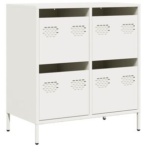 vidaXL Sideboard&nbsp;White 68x39x73.5 cm Cold-rolled Steel