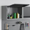 vidaXL Tool Cabinet Black and grey 50 x 25 x 35 cm Powder-coated steel