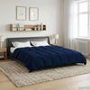 vidaXL Full Year Duvet Quilted Dark Blue 200 x 240 cm Microfiber