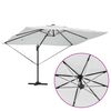 vidaXL Cantilever Roma Parasol Beige and Black 352 x 251 x 265 cm