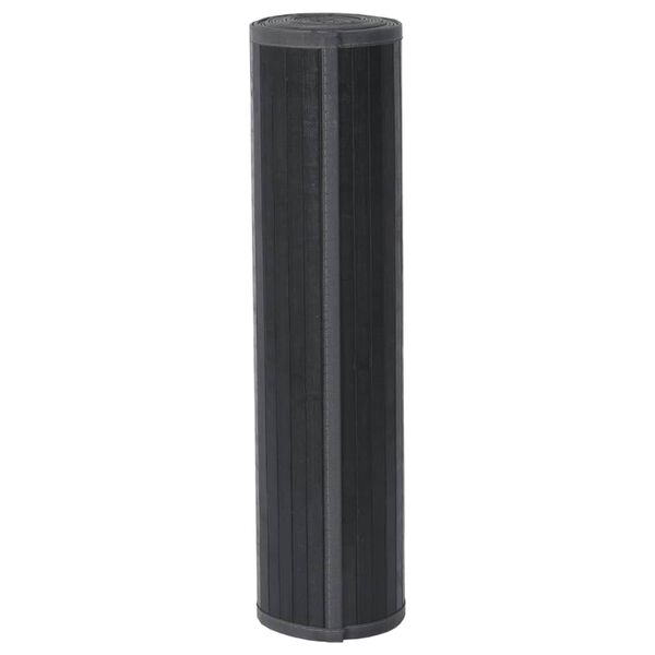 vidaXL Rug Rectangular Grey70x500 cm Bamboo