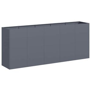 vidaXL Planter Anthracite 200x40x80 cm Cold-rolled Steel