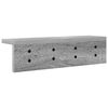 vidaXL Wall-Mounted Coat Rack Grey Sonoma 40 x 10.5 x 10.5 cm