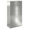 vidaXL Parcel Drop Box Silver 44 x 22 x 82 cm Galvanised Steel