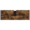 vidaXL Bathroom Cabinet Smoke Oak 90 x 30 x 60 cm Engineered Wood