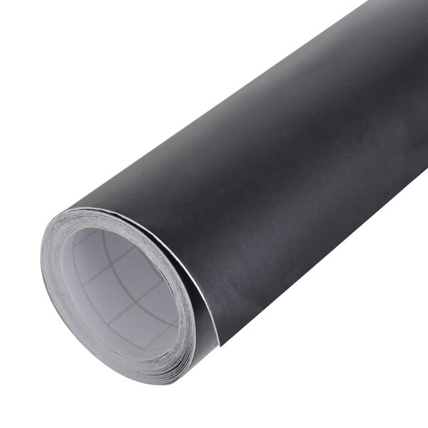 vidaXL Car Film Matt Black 500 x 152 cm Waterproof Bubble Free