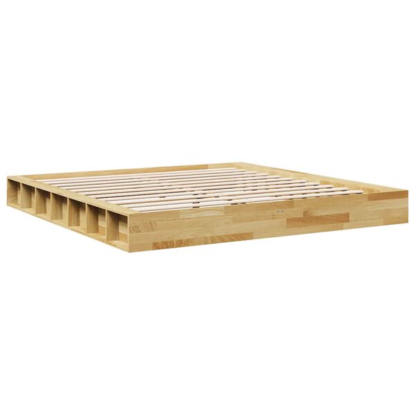 vidaXL Bed Frame without Mattress 180x200 cm Solid Wood Oak