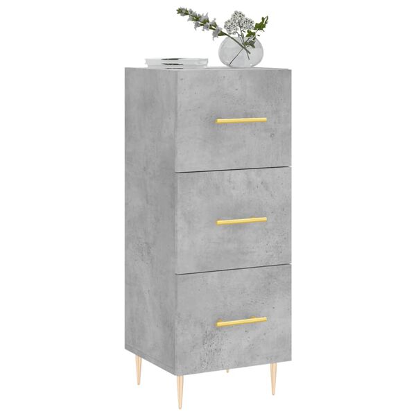 vidaXL Sideboard Concrete Grey 34.5x34x90 cm Engineered Wood