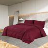 vidaXL Duvet Cover Set Bordeaux 260x240 cm Cotton