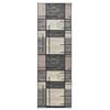 vidaXL Rug Runner LESAKA Brown 80 x 300 cm Diamond Velvet