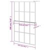 vidaXL Walk-in Shower Wall with Shelf Black 118x190 cm ESG Glass&Aluminium
