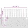 vidaXL Fence with Post Silver 0.4 x 25 m Steel