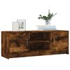vidaXL TV Cabinet Smoked Oak 102x30x37.5 cm Engineered Wood