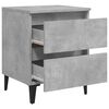 vidaXL Bed Cabinets 2 pcs Concrete Grey 40x35x50 cm Engineered Wood
