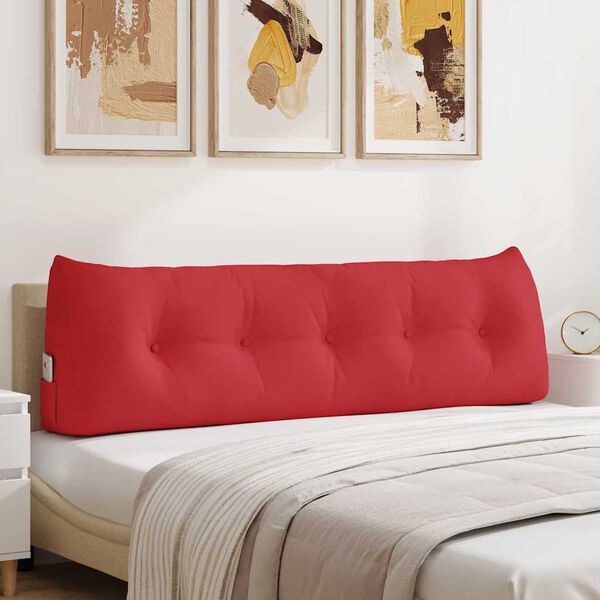 vidaXL Back Pillow Red 160 x 24 x 50 cm Fabric